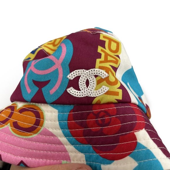Chanel Street Style Wide-Brimmed Bucket 2023 Multi-Color Small Hat - Picture 4 of 8